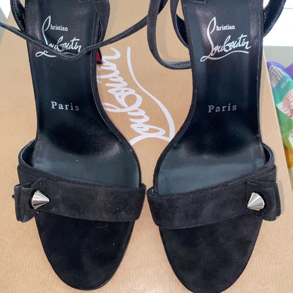 christian louboutin umberta 100 suede sandals 38 - Picture 3 of 4